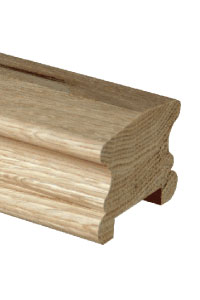 Classic oak profiled handrail