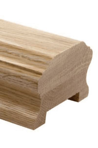 heritage white oak handrails