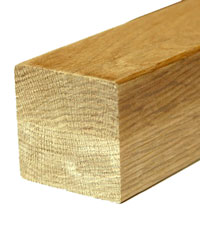 Oak square handrail