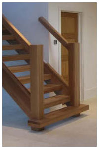 Townsend Oak Staircase chunky open riser design