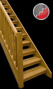 Boston Oak openplan staircase