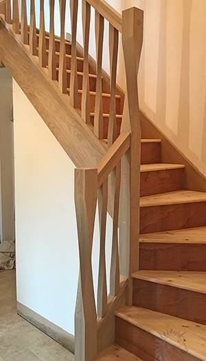 Horton twist oak staircase spindles