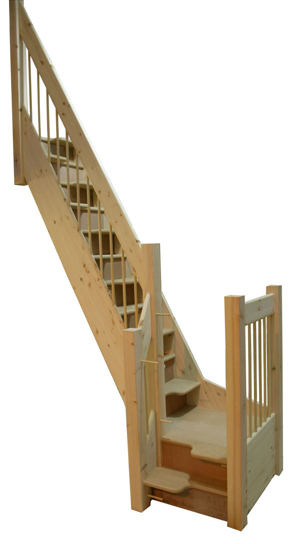 alternating tread staircase