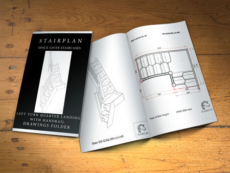 Quarter Turn space saving staircase