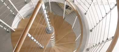 Kloe contemporary spiral staircase