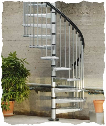 Civic zink spiral staircase kit