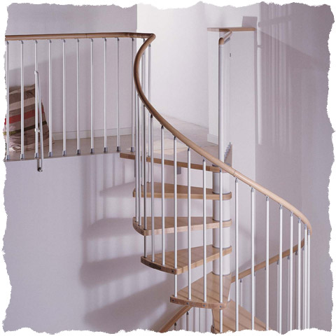 Klan spiral staircase landing detail