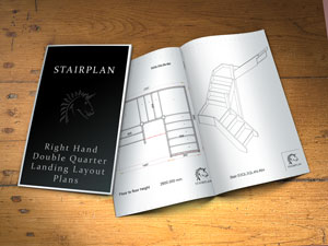 clockwise turning staircase drawings with dimensions stair box square landing