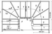 Double winder staircase with bullnose