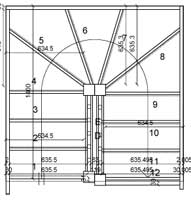 Compact double winder staircase