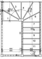 180 degree turn winding staircase