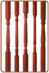 Hardwood stair spindles from cheshire mouldings
