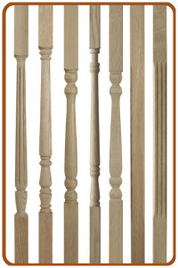 Oak Stair Spindles in american white oak