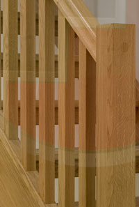 oak stair spindles