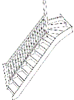 Left hand top winder staircase offer screw
