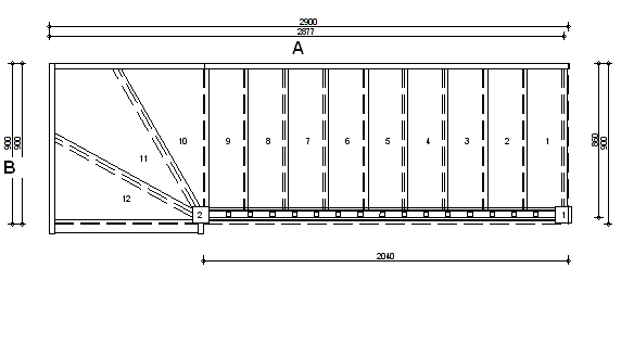 Left handed top winder staircase fix size offer screw design