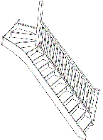 Right Hand top winder staircase offer fix size