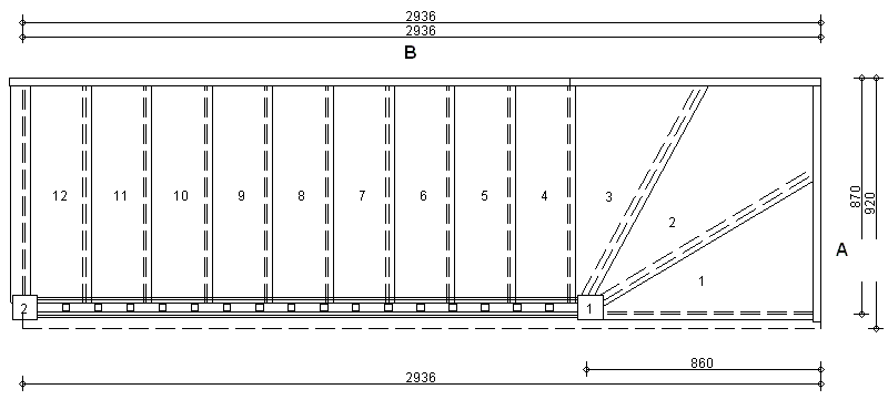 Left Hand Winder staircase layout plan dimensions fix screw design