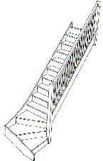 Right hand bottom winder staircase fix