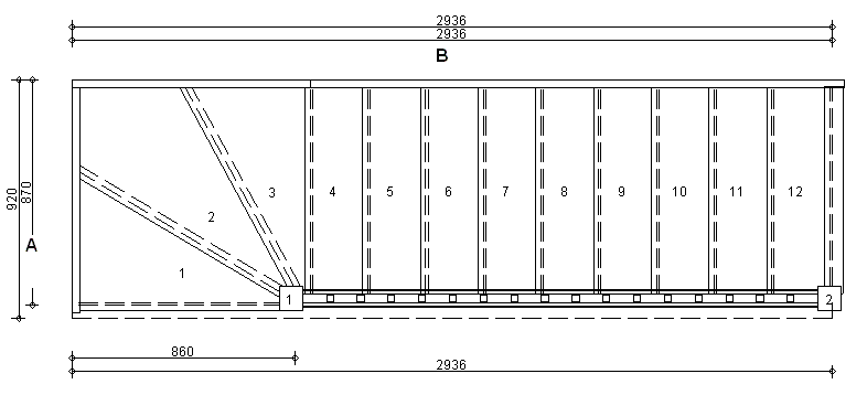 Right Hand Winder staircase layout plan dimensions fix screw design