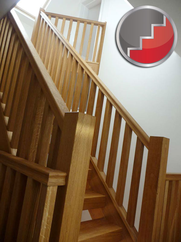 Oak straight townsend staircase