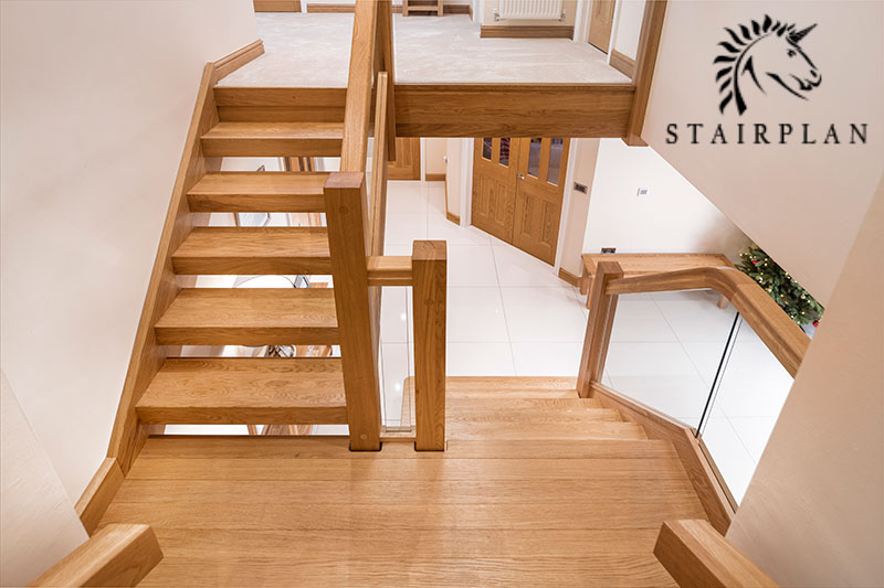 townsend oak open riser staircases