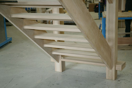 from under the staircase