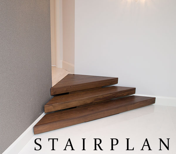 Short Staircase set into a corner