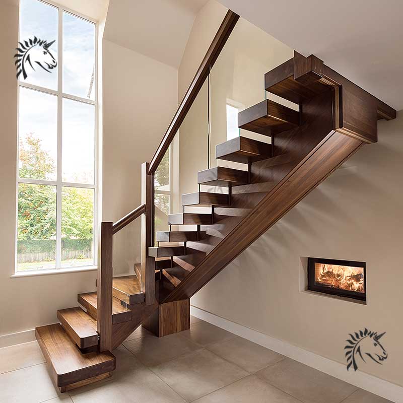 Chunky black walnut treads