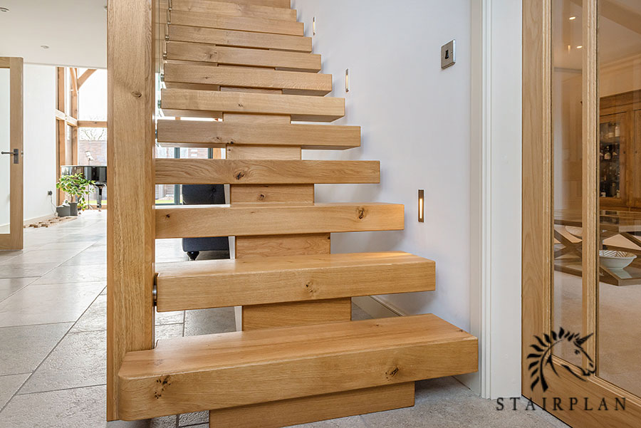 oak x-vision staircase treads