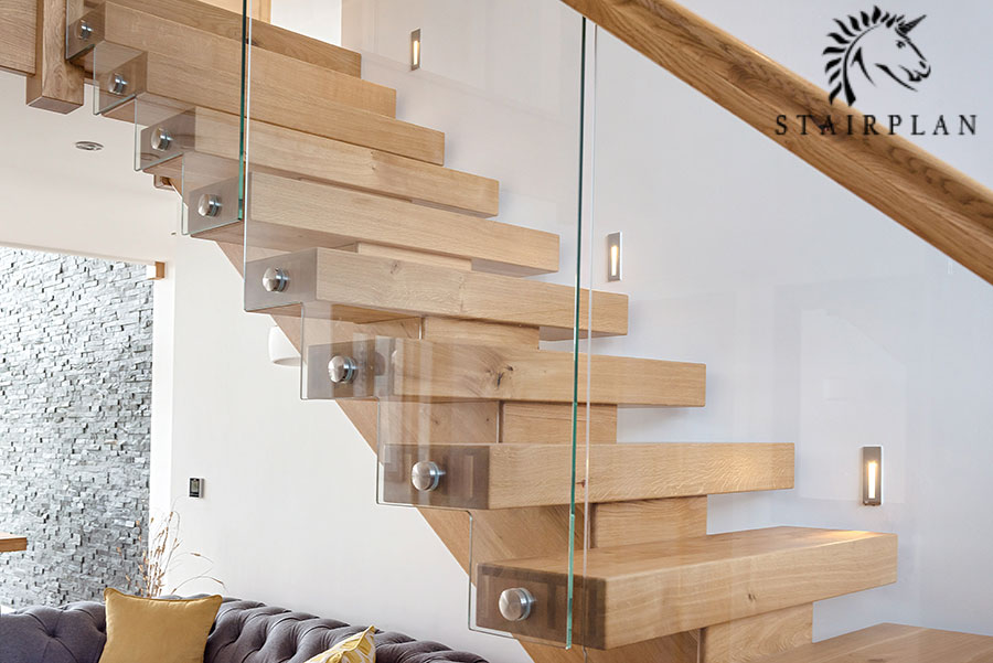 stepped glass detail on x-vision staircases
